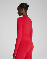 SPANXshapeâ„¢ Get Moving Long Sleeve Top with SecretSweat Tech | Spanx Red